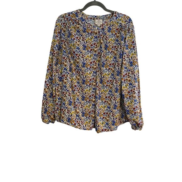 St. John's Bay Tops - St. Johns Bay Women's XXL Blouse Floral Long-Sleeve Cottagecore Fairy Peasant